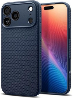 Θήκη Soft TPU Spigen Apple iPhone 17 Pro Liquid Air Σκούρο Μπλε N69148