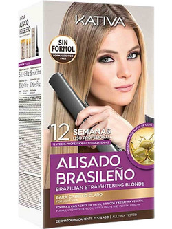 Kativa Brazilian Blond Kit Σετ Ισιωτικής Θεραπείας Μαλλιών Κερατίνης