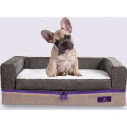 Ανατομικό Κρεβάτι Κατοικίδιων PetBed Memory Foam - Grey Small Grey Shades Χωρίς Freeze Technology