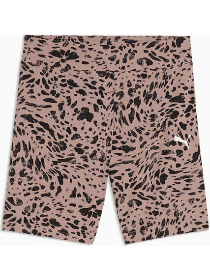 ESS GRAPHIC Animal AOP Short Leggings G SANDSTONE