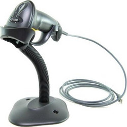 BARCODE SCANNER ZEBRA LS2208 WITH STAND USB 1D (LS2208-SR20007R-UR)