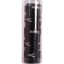 Softee Overgrip - Padel συσκευασία των 5 τμχ. Μαύρο