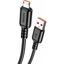 KAKUSIGA Καλώδιο Micro USB σε USB KSC-982 3A 480Mbps 1m Μαύρο