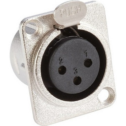 Adam Hall 3 STAR P XF3 Chassis Connector XLR female D-type - Adam Hall