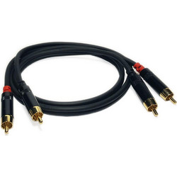 MASTER AUDIO RCA620/1 Καλώδιο υψηλής ποιότητας με 2 + 2 αρσενικά βύσματα RCA - Master Audio
