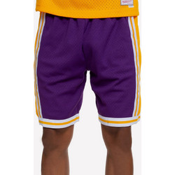 Mitchell & Ness Los Angeles Lakers 1984-8 Αθλητική Ανδρική Βερμούδα Μωβ SMSHGS18235-LAL84