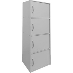 Ντουλάπι-στήλη Soline I σε λευκή απόχρωση 40x34.5x120εκ