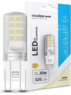 Modee Lighting Λάμπα LED G9 Aluminium 2.6W 4000K (320 lumen) ERP B1