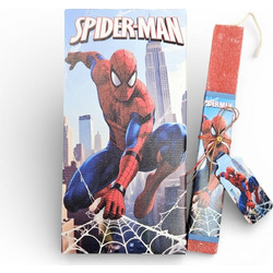 Λαμπάδα Αρωματική με Καμβά 30x15x2εκ Spider-Man και Κουτί Δώρου (K811)