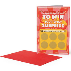 Ευχετήρια Κάρτα Scratch Legami Scratch-Reveal Magic Greeting Card - Spicy BGS0009