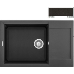 Elleci Easy 310 Ένθετος Νεροχύτης Γρανίτη Ghisa 78x50cm