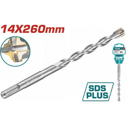 TOTAL TAC311403C ΔΙΑΜΑΝΤΟΤΡΥΠΑΝΟ SDS-PLUS ΤΕΤΡΑΚΟΠΟ S4L 14 X 260mm