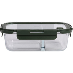 ESTIA ΦΑΓΗΤΟΔΟΧΕΙΟ CLICK&SEAL 2 ΘΕΣΕΩΝ ΜΕ ΑΕΡΑΓΩΓΟ 1460ml OLIVE