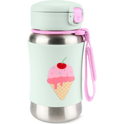 Skip Hop Zoo Spark Ice Cream Παιδικό Μπουκάλι Θερμός Ανοξείδωτο BPA Free με Καλαμάκι Μπλε 350ml