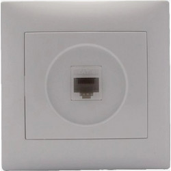Πρίζα Δικτύου Stinel Μονή RJ45 Cat6 - Έξοδος Data, IP20 & Λευκή Αρθρωτή