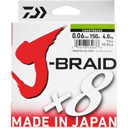 DAIWA J BRAID X8 ΝΗΜΑ ΠΟΛΥΧΡΩΜΟ 150m