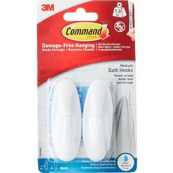 ΓΑΝΤΖΑΚΙ 3Μ COMMAND 17081B ΜΠΑΝΙΟΥ 2 ΤΕΜ. MED (MAX 1,3kg) 076170810