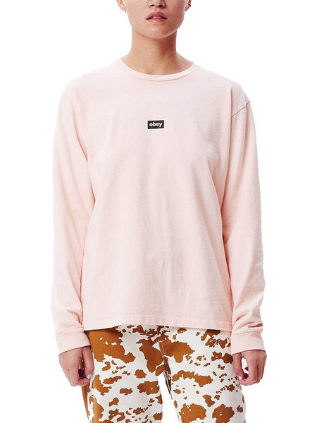 Obey Γυναικεία μακρυμάνικη μπλούζα Tag Custom Box Long Sleeve T-Shirt 267611986-PUP
