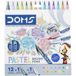 Μαρκαδόροι Πινέλο Doms Brush Pen 12+1 Χρώματα