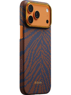Pitaka Edge Case MagSafe Back Cover Breath of Veins, Burning Orange (iPhone 17 Pro)