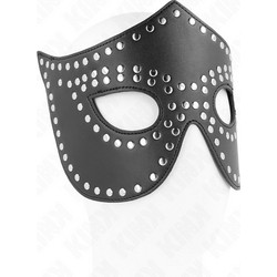 LEATHERETTE MASK WITH RIVETS MODEL 2 30 x 12 CM - KINK
