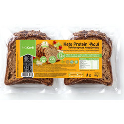 Keto Protein Ψωμί Πολύσπορο με λιναρόσπορο Low Carb NoCarb 8τεμ 190g - No Carb(R)