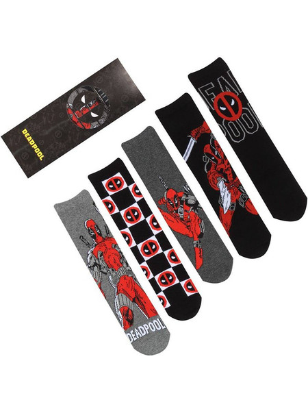 Marvel - Socks 5 Pack Deadpool (36-39)