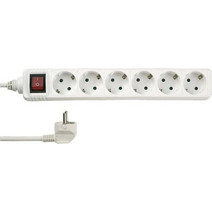 REV Πολύπριζο 6 Θέσεων με USB-A, Διακόπτη και Καλώδιο 1.4m 512360555