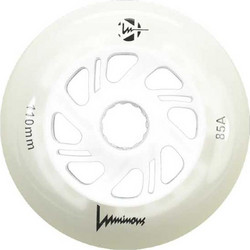 Luminous 110χιλ./85A Ροδάκι Led - Λευκό Glow (3αδα)