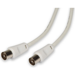 Καλώδιο Κεραίας Coax Male to Coax Male 10m White HT-30145MM-10