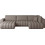 PoliHome Bonita Καναπές σε Σχήμα Π 350x170x85cm 162295019