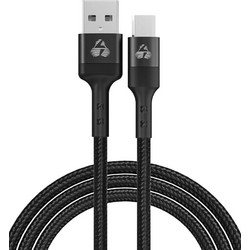POWERTECH καλώδιο USB σε Micro USB PTR-0125, 12W 2.4A, copper, 1m, μαύρο PTR-0125