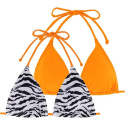Dorina Bikini Top Τριγωνάκι Animal Print Λευκό Πορτοκαλί D001776MI010-2x0274