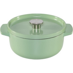 KitchenAid Casserole with Lid Cast Iron 22cm, light green