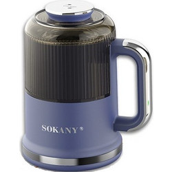 Sokany SK-04050 Ηλεκτρικός Μύλος Καφέ & Μπαχαρικών 350W 500ml Μπλε Ματ