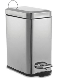Happy House Κάδος 5Lt Ανοξείδωτο Slim Inox