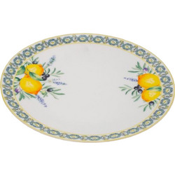 ΠΙΑΤΕΛΑ ΠΟΡΣΕΛΑΝΗΣ ΛΕΥΚΗ ΜΕ ΛΕΜΟΝΙΑ 26cm 820-00021