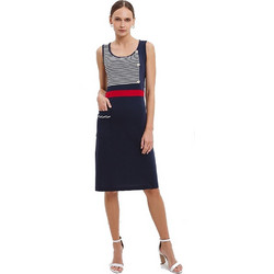 Giota Midi Καλοκαιρινό Καθημερινό Φόρεμα Navy Μπλε 4063