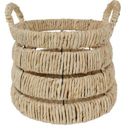 THEROS ΚΑΛΑΘΙ ΑΠΟΘΗΚΕΥΣΗΣ 31x31x24cm SEAGRASS ΦΥΣΙΚΟ LIBERTA 031528