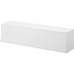 Κουτί Αποθήκευσης Επιτοίχιο Tower YMZK10068 60x15,7x14,6cm White Yamazaki Ατσάλι,Σιλικόνη