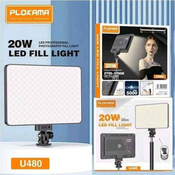 U480 LED Light 20W Μαύρo Ring Light