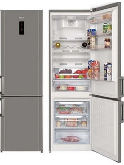 Beko CN236220X Ψυγειοκαταψύκτης No Frost Υ201xΠ59.5xΒ60cm Inox
