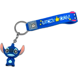 Stitch Blue Keychain Κρεμαστό Μπρελόκ Κ.15436-3