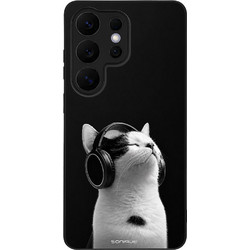 Sonique Men's Edition Θήκη με Σχέδιο «Audio Kitten - White» (Samsung Galaxy S26 Ultra)