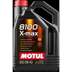 Motul 8100 X-Max Συνθετικό Λάδι Αυτοκινήτου 0W-40 5lt