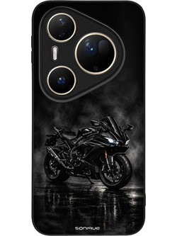 Sonique Men's Edition Black Ride Back Cover (Huawei Pura 80 Ultra)