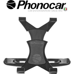 PHONOCAR 06.233 Πρακτική Θήκη Tablet Για Προσκέφαλο. Ρυθμιζόμενο Με Μέγιστο Άνοιγμα 19,5 Εκ Universal