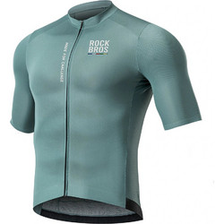 Rockbros 15120014017 ROAD TO SKY men's cycling jersey, short sleeve, M - gray-blue