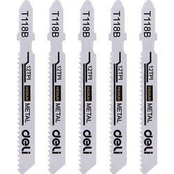 DELI σετ λάμες σέγας DH-QJT012-E4 για μέταλλο, T118B, 5τμχ
