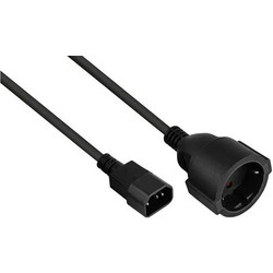 Kabelmeister IEC C14 - IEC C14 Cable 1m Μαύρο SK1402-S010
